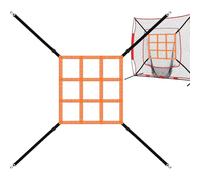 Generisch Baseball Striking Target - Robust Nylon Fabric, Height Adjustable Design, 60 x 40 cm Size, Lightweight 115 g Weight | Strike Zone Target for Indoor Outdoor Training Baseball Exercise