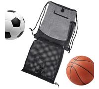 Generisch Basketball Drawstring Bags Portable Backpack for On the Go Large Volume Drawstring Bags for Camping Sports and Travel Basketball Volleyball Training
