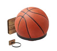Generisch Basketball Holder for the Wall - Space Saving | Basketball and Football Wall Mount and | For Volleyball Football Living Room Bedroom Hallway Basement Attic Playroom