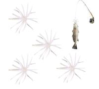 Generisch Bass Bait - 4 Pieces Slow Sinking Fish Hooks Soft Bass Artificial Bait for Men, Beginners Lovers for Fishing for Trout Catfish for Boat Fishing in the Pond, Lake