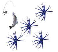 Generisch Bass Bait - 4 Pieces Slow Sinking Fish Hooks Soft Bass Artificial Bait for Men, Beginners Lovers for Fishing for Trout Catfish for Boat Fishing in the Pond, Lake