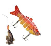Generisch Bass Fishing Lure | 6 Piece Fish Design with Hooks - Hard Artificial Bait for Anglers, Trout, Catfish, Freshwater, Boat, Trolling, Pond, Lake
