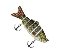Generisch Bass Fishing Lure, 6 Segment Design, Ideal for Catching, Hard Flat Water Bait, for Anglers, Beginners, Boat, Spin Fishing, Pond, River