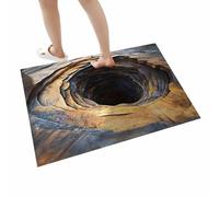 Generisch Bath Mat, Absorbent, Realistic, 3D Hole Illusion Entrance Area Rug, For Bedroom, Study, Guest House, Front Door, Sofa, Side, Dorm, Apartment, Warming