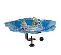 Generisch Bath of Birds - Sealing Bowl for Balcony Garden, Removable Bath Bowl with Tongs, Accessory for Wild Birds, Outdoor Decoration, Practical Basin for the Rear Patio