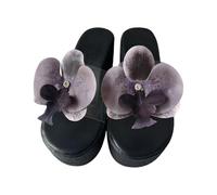 Generisch Bathing Shoes Women's 39 Non-Slip Slippers, Closed Slippers, Flip Flop Lacquer Car Flip Flop Sandals, Wedding, Slippers Animals Flip Flops Glitter Elegant Free, black, 4 UK