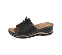 Generisch Bathing Shoes Women's Closed Bath Slippers 39 Non-Slip Women's Summer Slippers Mules Flip Flops Glitter Slippers Closed Elegant Free, black, 8 UK