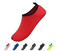 Generisch Bathing Shoes Women's Men's Water Shoes Beach Shoes Surf Shoes Breathable Swimming Shoes Slippers Aqua Shoes Quick Drying Barefoot Shoes Yoga Shoes for Water Sports Training Shoes, red, 8.5