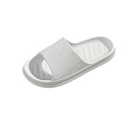 Generisch Bathing Slippers, Women's Non-Slip Mules, Beach Summer Sandals, Casual Bathing Shoes, Large Size Slippers, Unisex Slippers, Bath Mules, Lovers, White, 6 UK