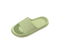 Generisch Bathing Slippers, Women's Non-Slip Mules, Beach Summer Sandals, Casual Bathing Shoes, Large Size Slippers, Unisex Slippers, Bath Mules, Lovers, Green, 4 UK