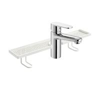 Generisch Bathroom Over the Sink, Drill-Free Floating Display with Easy Drain, Bathroom Worktop, for Washbasin, Cabinet, Desk, Bedroom, Worktop