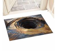 Generisch Bathroom Rug - Abstract Non-Slip Absorbent 3D Hole Optical Illusion Rug - For Bedroom Study Guest House Front Door Sofa Side Dorm Apartment Warming