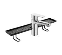 Generisch Bathroom Sink , Drill-Free Floating Display Shelf with Easy Drain, Bathroom Worktop Shelf, for Washbasin, Cabinet, Desk, Bedroom, Worktop