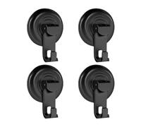 Generisch Bathroom Suction Hooks, Suction Cup Hooks for the Shower, 4 x Removable Waterproof Storage Organiser, Towel Hanger, Key Holder for Wall , Glass Door, Kitchen
