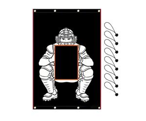 Generisch Batting Cage Backdrop - Weather Resistant Heavy Duty, Softball Cage Backdrop Hitting Net, Youth Adults Coaches Outdoor Court Field School Backyard