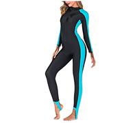 Generisch Baywatch Women's 52 Plus Swimsuit Long Sleeve Wetsuit Sun Protection Suit Jellyfish Suit Swimsuit Red, blue, XXL