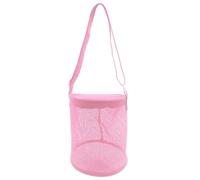 Generisch Beach Bag | 40g Mesh Bag | Bag Cord | Lightweight Bag in Polyester Net with Adjustable Strap, Large Toy and Accessories for Swimming Picnic Camping, pink, see description, See description