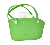 Generisch Beach Bag Rubber Beach Bag Rubber Beach Bag Rubber Marina Bag with Moulded PVC Shell Zip Top and Mesh Inner Pocket Oversized Beach Bag for Women, Green, Siehe Beschreibung