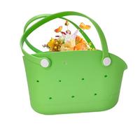 Generisch Beach Bag - Tote Bag | Tote For Pool And Boat, Waterproof Rubber Small Sandproof Washable Carrier For Beach Accessories, Pool Container For Outdoor Activities, Green, see description, See
