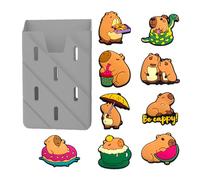Generisch Beach Tote Accessories Insert, Beach Bag Charm, Capybara Bag Charm with Phone Holder - 10 x Cute Decorations, Fashion Modern Ornaments for Travel on the , Siehe Beschreibung, Polyvinyl
