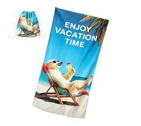 Generisch Beach Towel Bag 2 in 1 - Foldable Reversible Quick Drying - Large Sand-Resistant Beach Mat Carry Bag | For Camping, Yoga, Travel, Holiday, Gym, Park, Outdoor, Adventure, etc.