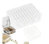 Generisch Bead Organizer - Transparent Divider | Jewellery Box | Case in Compartments for Crafts Sewing Embroidery Earrings Bracelets Screws Nails