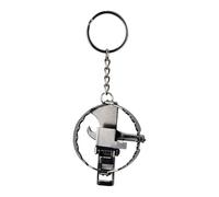 Generisch Bear Trap Keychain, Mini Bear Trap Funny Keychain, Mouse Trap Keychain, Miniature Function Trap, Spring Mechanics Trick Toy (B)