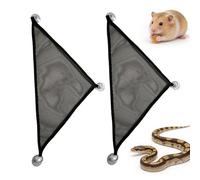 Generisch Bearded Dragons Hammock, Set of 2 Breathable Mesh Hides for Reptiles - Hamster Bed for Iguanas, Anolis, Snakes, Chameleon, Squirrel, Flying Squirrel, Home & Outdoor