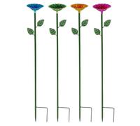 Generisch Bee Watering, Bee Watering for Garden - 4 x Pollinator Garden Station - Colour Attracting Beekeeping Liquid Supply for Education Committees Backyard Landscaping