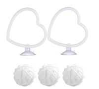 Generisch Betta Toys 2-Piece Aquarium Ring with Suction Cup, Betta Training Rings for Fish Tank for Play Training Swimming Feeding Entertainment Habitat Keepers