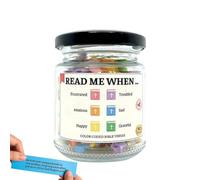 Generisch Bible Verses Glass with Bible Verses Reading to Me - Glass Hope Glass - Prayer Glass with Scripture, Bible Verse Cards, Color Coded Bible Verse Glass for Emotions and Feelings