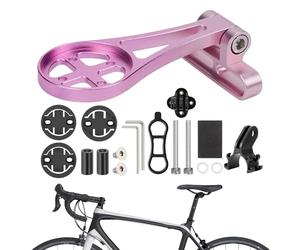 Generisch Bicycle Computer Mount, Racing Handlebar Extension Mount, Bicycle Accessories for Long Distance Driving with and Data Acquisition