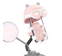 Generisch Bicycle Mobile Phone Holder, Handlebar Clamp, 360° Rotatable, Motorcycle Mobile Phone Holder with Mini Helmet, for Road Cycling, City Tours, Mountain Rides, Commuter Routes, Travel and