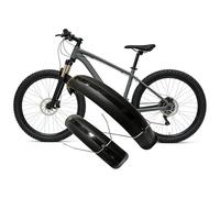 Generisch Bicycle Mudguard Set 26 x 4.0 Inch Wide Front Rear Mudguard MTB Off-Road Fat Tyre Bike Wings Full Coverage Bike Plastic (Black)