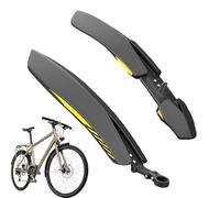 Generisch Bicycle Mudguard Set, Clip-on Splash Guards, Adjustable Front and Rear Mudguards for 24-27.5 Inch Bikes, Mountain, Road and City Bikes