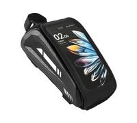 Generisch Bicycle Phone Bag, Waterproof Touchscreen Case, Double Zip, Frame Attachment, for Road Bike, Urban, Outdoor and Everyday Use