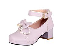 Generisch Bicycle Sandals Women Girls Sandals Kids Heels Open Toe Ankle Strap Dress Shoes Flowers Wedding Party for Small / Large Child Boys, purple, 3 UK