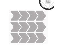 Generisch Bicycle Spoke Reflectors, Tyre Reflector Bands for Bicycle, Bicycle Frame Reflectors, for Scooter, Motorcycle, Mountain Bike, and for Use at Night, on the Road and in