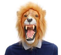 Generisch Big Mouth Lion Latex Mask Horror Headwear for Halloween Carnival Costume Party Props