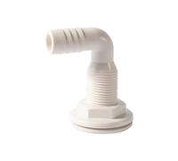 Generisch Bilge Pump Drain Through Hull Connection, 90 Degree Through Connection, Damage Resistant ABS Breakthrough Connector, Hull Fitting for Drain Plugs of the On-Board Water Pipes of Ships