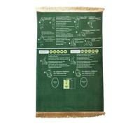 Generisch Bilingual Prayer Mat with Instructions Direction Indicator for Salah Meditation Non-Slip Flannel Design with Integrated Compass Function for Home Prayer Spiritual Practice (A, 65 x 110 cm)