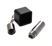 Generisch Billiard Cue Chalk Holder - 2-in-1 Portable Protective - Chalk Holder and Cue Tip Rough Tool - for Billiard Enthusiasts Playroom Exercise Match Training and Club Events