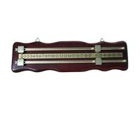 Generisch Billiard Score Counter - Transparent Score Keeper for Shuffleboard | Mountable Wooden Scoreboard Two Player Board for Game Room, Tournament or Home
