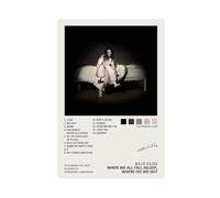 generisch Billie Poster Eilish When We All Fall Asleep Where Do We Go Music Album Cover Signed Canvas Poster Unframe: 16 x 24 inches (40 x 60 cm)