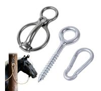 Generisch - Binding rings, stainless steel training accessories, magnetic safety binding rings, for stables, riding , washgrounds, pastures, riding paths, exhibition grounds, feeding areas