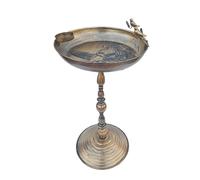 Generisch Bird Bath - Bird Baths for Garden | Outdoor Birds Bath | Standing Birds Bath Waterer | Courtyard Iron Art, Antique Animal Water Bowl Statue for Hummingbird Shotio Yard