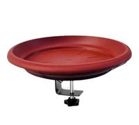 Generisch Bird Bath Bowl - Outdoor Deck Birds Feeder, Hanging Pool Basin, Decorative Fountain Bowl for Garden Patio, Apartment Balcony Fence, Backyard Wall Mounted Wildlife Water Source for