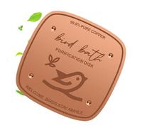 Generisch Bird Bath Copper Disc - 0.6 mm Thick Cleaning Disc - Physically Safe Bird Bath Copper Disc - For All Year Round Garden Pond Habitat Landscape Country House Patio Farmhouse