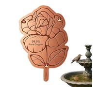 Generisch Bird Bath Copper Disc | Reinforced Universal Three-Point Pad | Bird Bath Copper Cleaning Disc | For Fountains, Water Bowls, Outdoors, Patio, Lawn and Park
