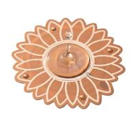 Generisch Bird Bath Copper Disc - Sunflower Shape Disc for Safe Cleaning - Bird Bath Cleaning Disc - for Watching Butterflies, in the Garden, Park, on Balcony